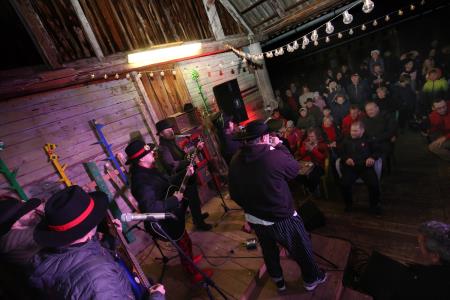 Otvoritev Razstave in pustni podcast 19 Foto Ljubo Vukelič